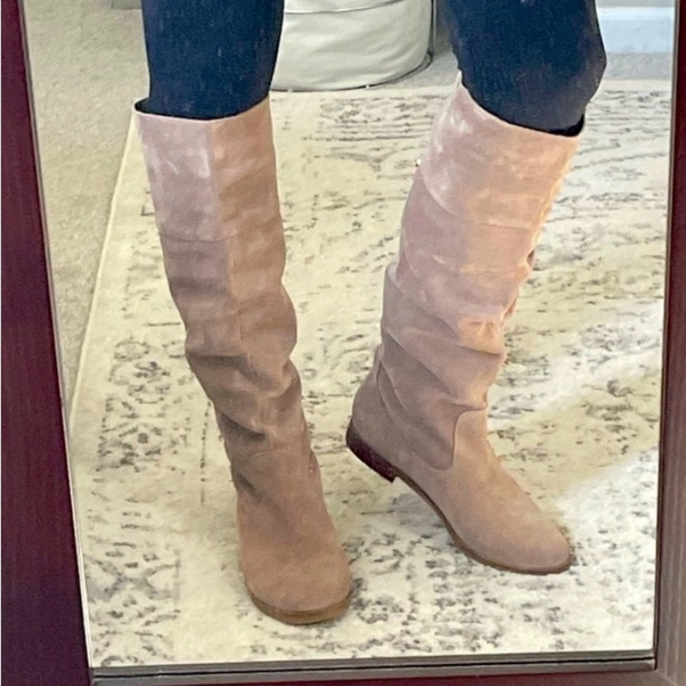 Steve Madden Women's Tan Suede Knee-High Boots